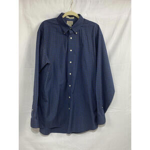 LL BeaPlaid Shirt Wrinkle Resistant Men's Size: Large-Tall Color: Blue